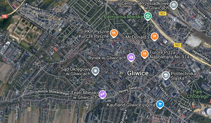 Mieszkanie 2-pokojowe Gliwice Śródmieście, al. Wojciecha Korfantego