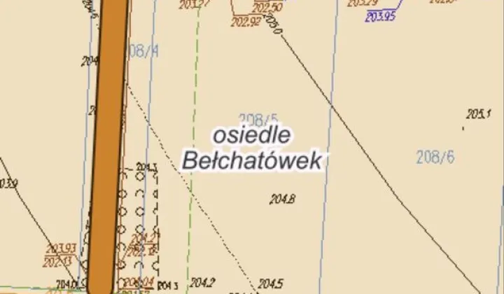 Działka budowlana Bełchatów, ul. Ceramiczna