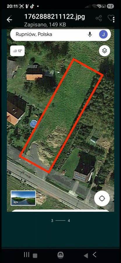 Działka budowlana Rupniów. Zdjęcie 2