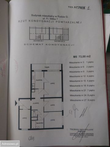 Mieszkanie 4-pokojowe Ruda Śląska Bykowina, ul. Franciszka Wilka. Zdjęcie 1