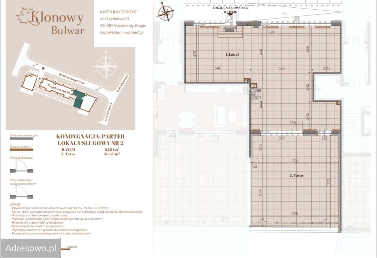 Lokal Kielce Centrum, ul. Klonowa. Zdjęcie 2