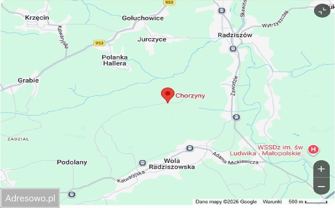 Działka rolno-budowlana Wola Radziszowska Chożyny. Zdjęcie 4
