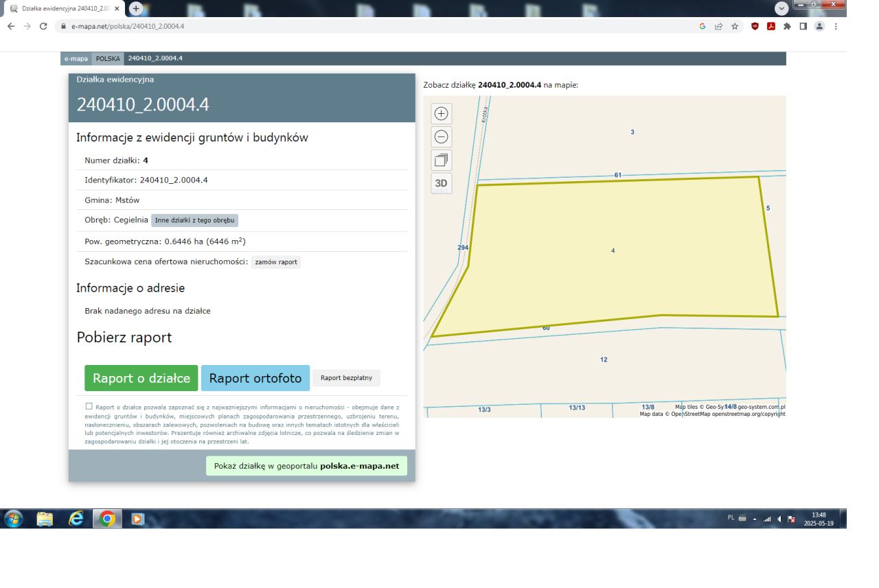 Działka rolno-budowlana Latosówka, ul. Słoneczna. Zdjęcie 13