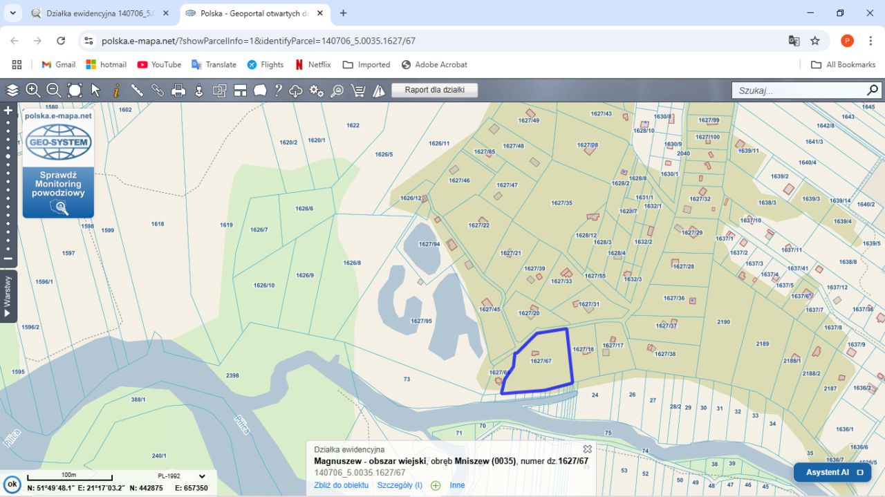 Działka budowlana Mniszew. Zdjęcie 9
