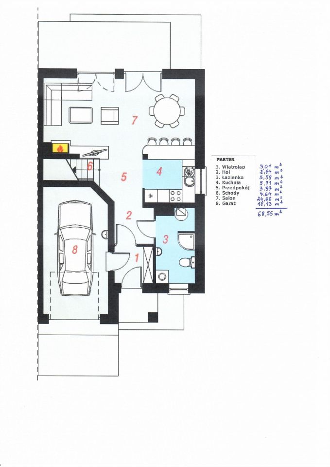 bliźniak, 5 pokoi Kościan Centrum, ul. Kątna. Zdjęcie 10