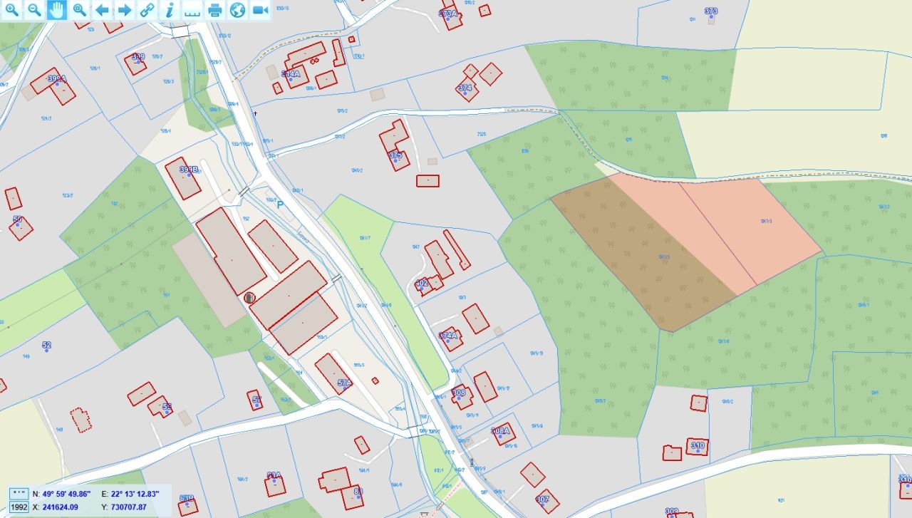 Działka rolno-budowlana Handzlówka Ślebodówka. Zdjęcie 4