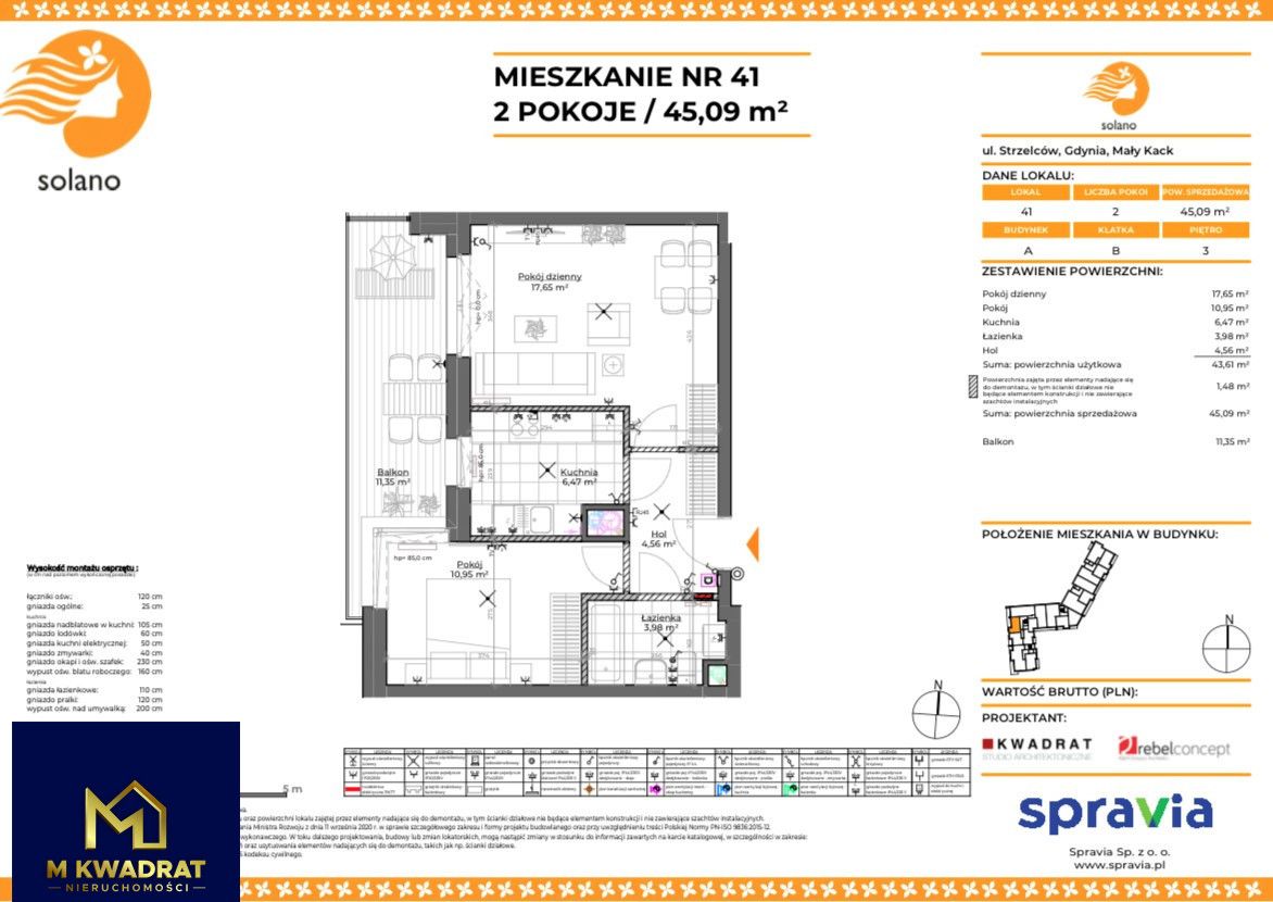 Mieszkanie 2-pokojowe Gdynia Mały Kack, ul. Strzelców. Zdjęcie 22