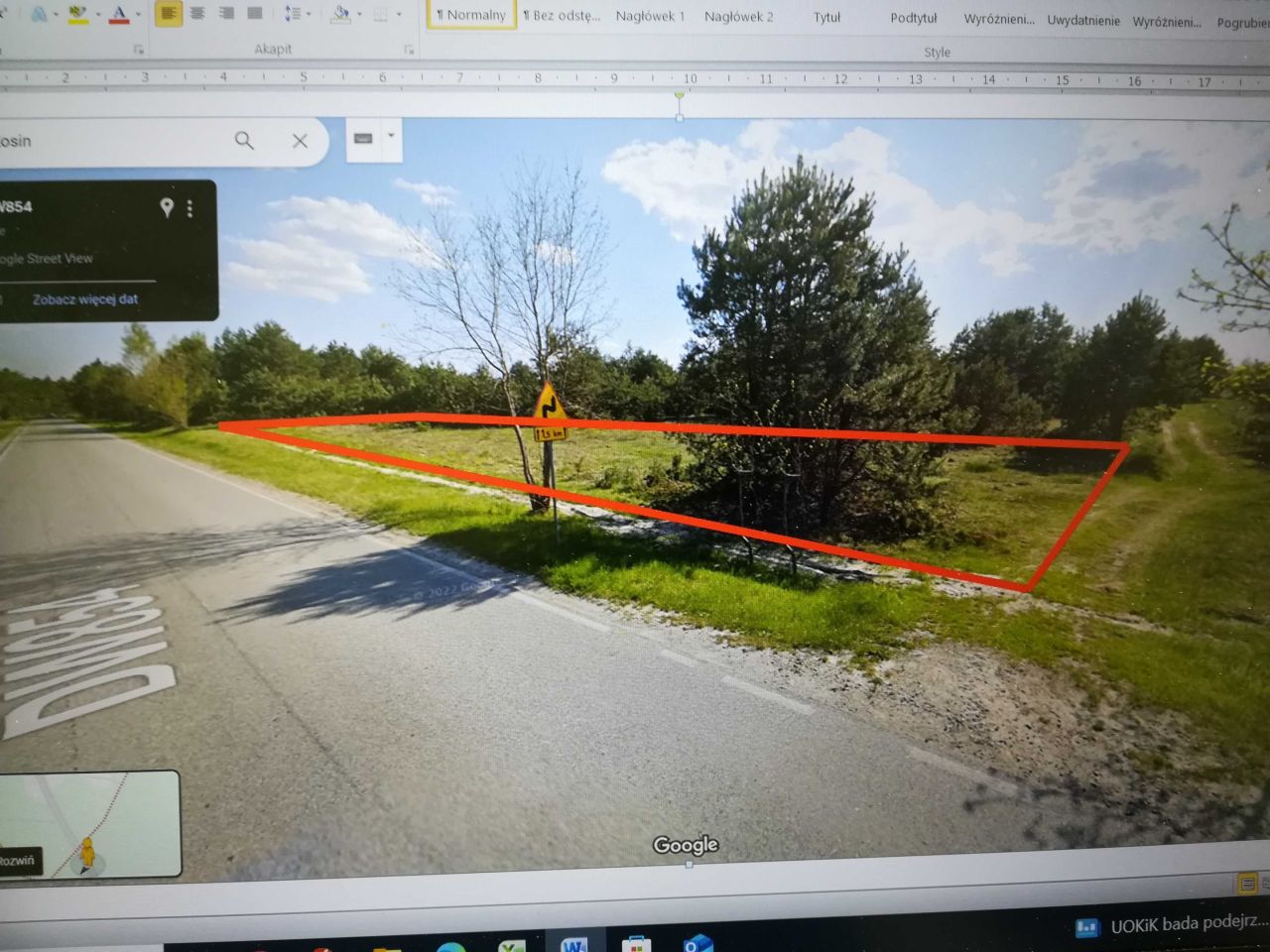 Działka rolna Kosin. Zdjęcie 2