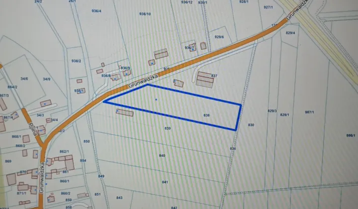 Działka inwestycyjna Głubczyce, ul. Grunwaldzka