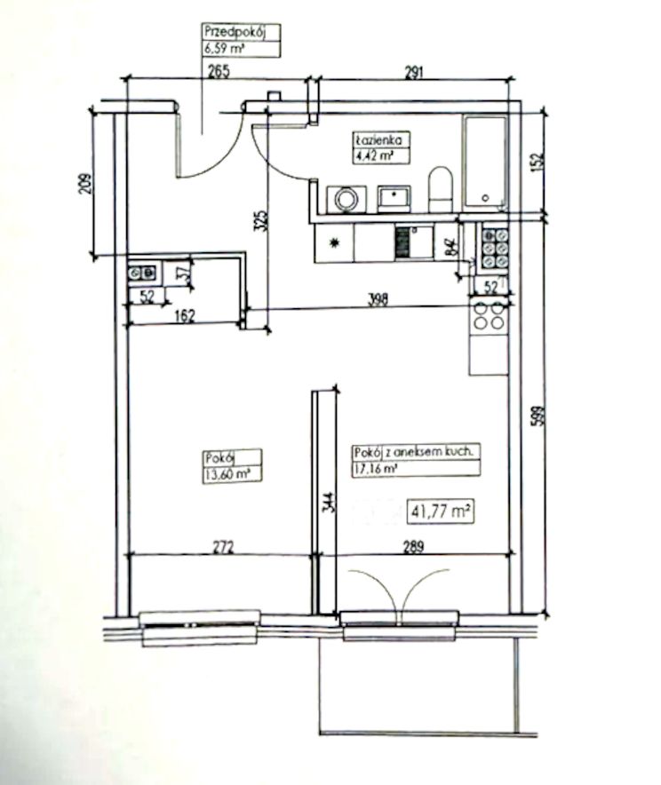 Mieszkanie 2-pokojowe Wrocław Maślice. Zdjęcie 13