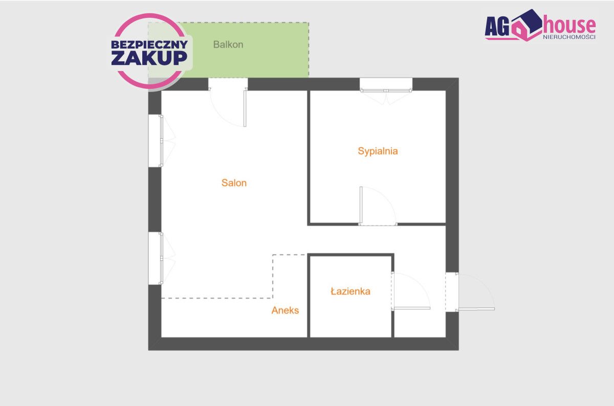 Mieszkanie 2-pokojowe Gdańsk Ujeścisko, ul. Konrada Guderskiego. Zdjęcie 9