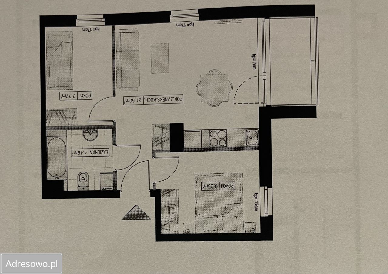 Mieszkanie 3-pokojowe Gdańsk Ujeścisko, ul. Wielkopolska. Zdjęcie 6
