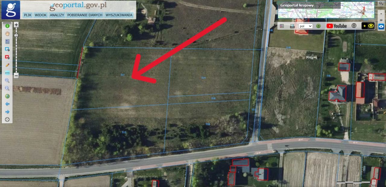 Działka rolno-budowlana Postękalice. Zdjęcie 3