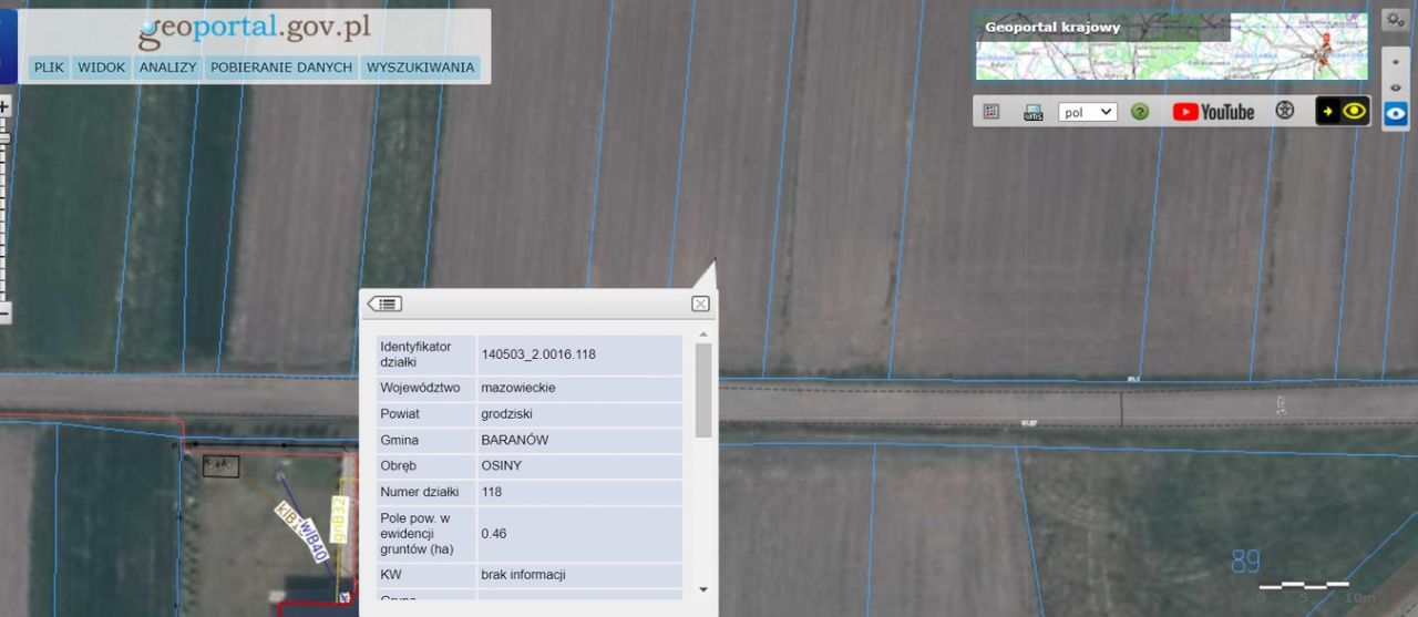 Działka rolna Osiny. Zdjęcie 2