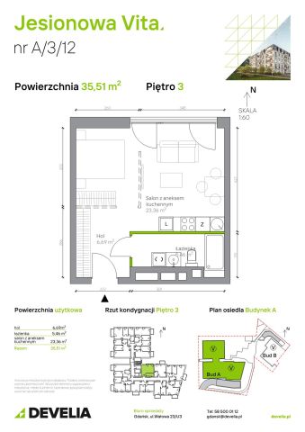 Mieszkanie 1-pokojowe Gdańsk Wrzeszcz, ul. Jesionowa. Zdjęcie 6