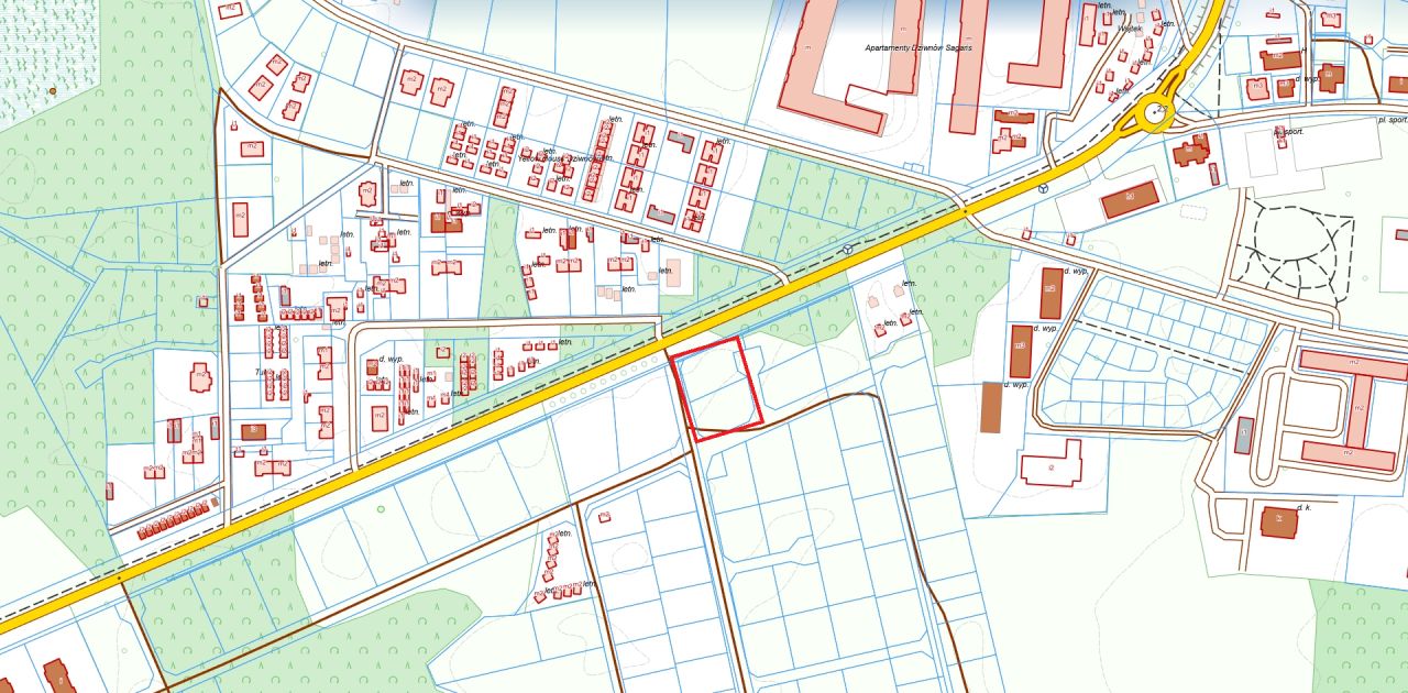 Działka inwestycyjna Dziwnów, ul. Daglezji. Zdjęcie 1