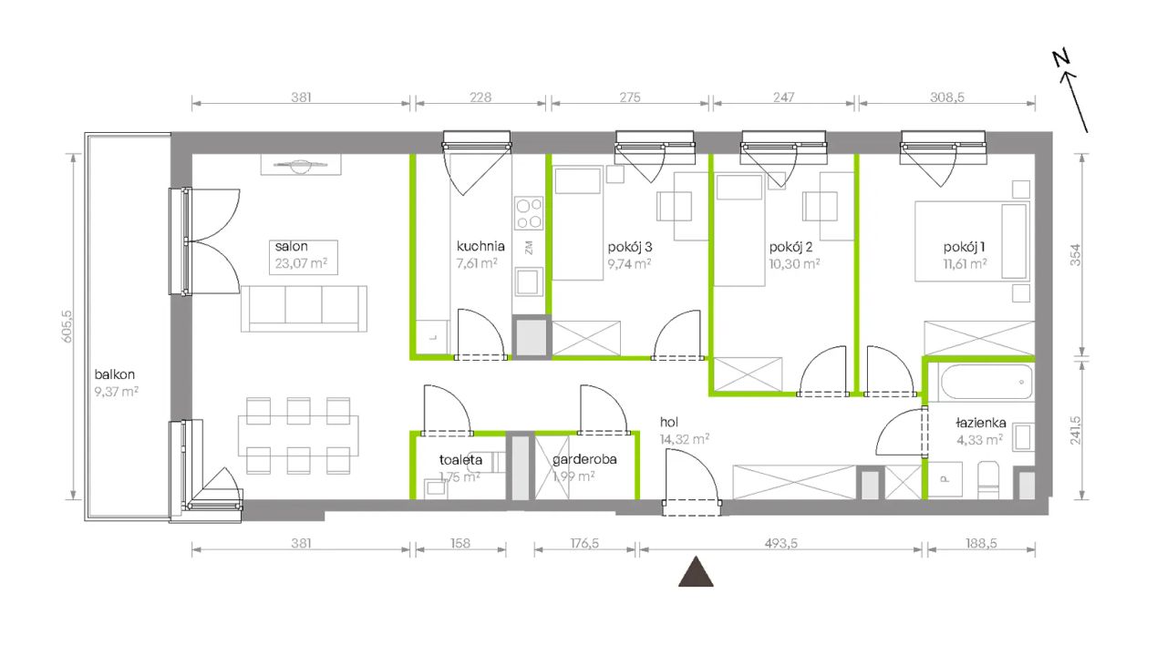 Mieszkanie 4-pokojowe Warszawa Chrzanów, ul. Szeligowska. Zdjęcie 8