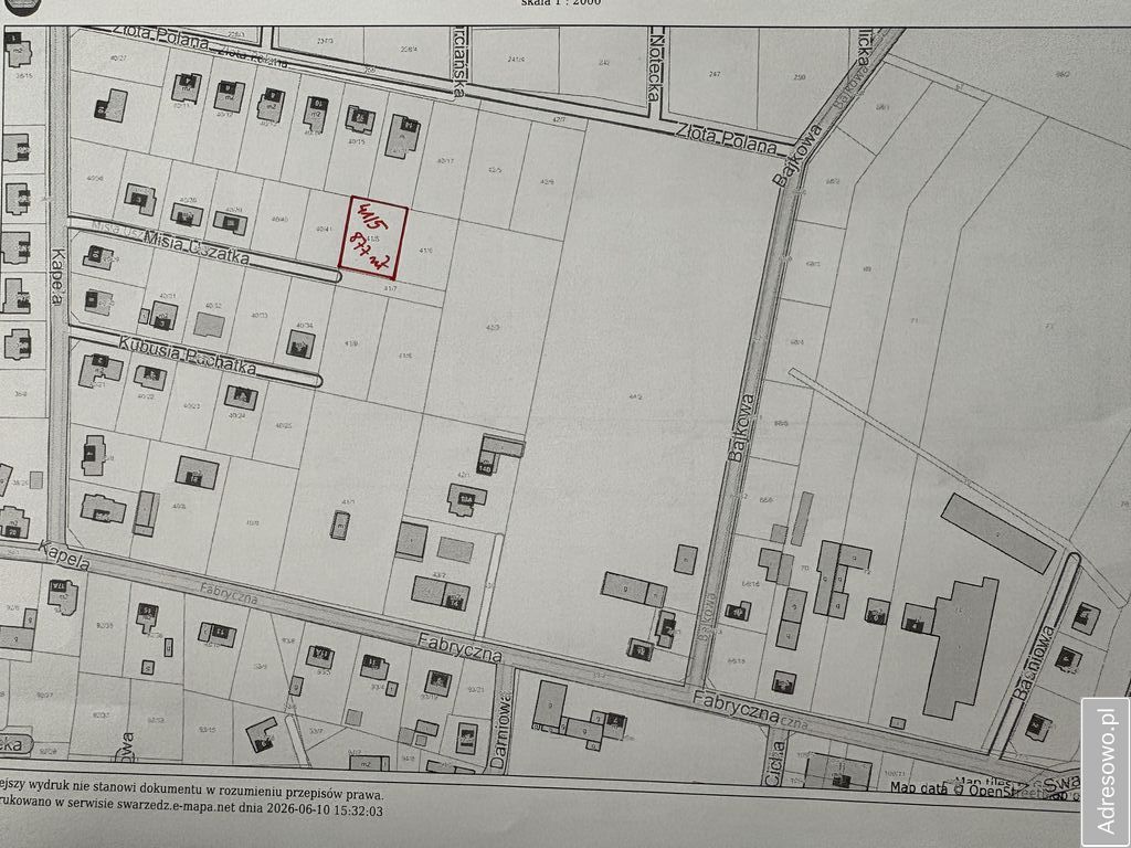 Działka budowlana Gortatowo, ul. Misia Uszatka. Zdjęcie 1