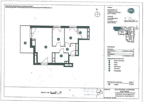 Mieszkanie 3-pokojowe Wrocław Nowy Dwór, ul. Chociebuska. Zdjęcie 24