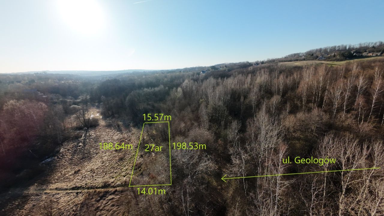 Działka rolna Kraków Podgórze, ul. Geologów. Zdjęcie 2