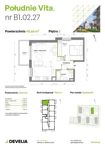 Mieszkanie 2-pokojowe Gdańsk Orunia Górna, ul. Kazimierza Wielkiego. Zdjęcie 7