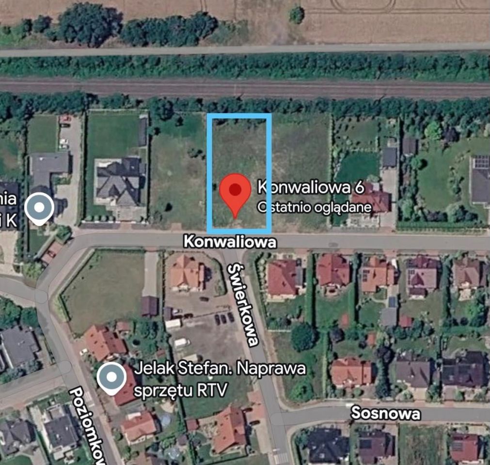 Działka budowlana Jarocin Bogusław, ul. Konwaliowa. Zdjęcie 2