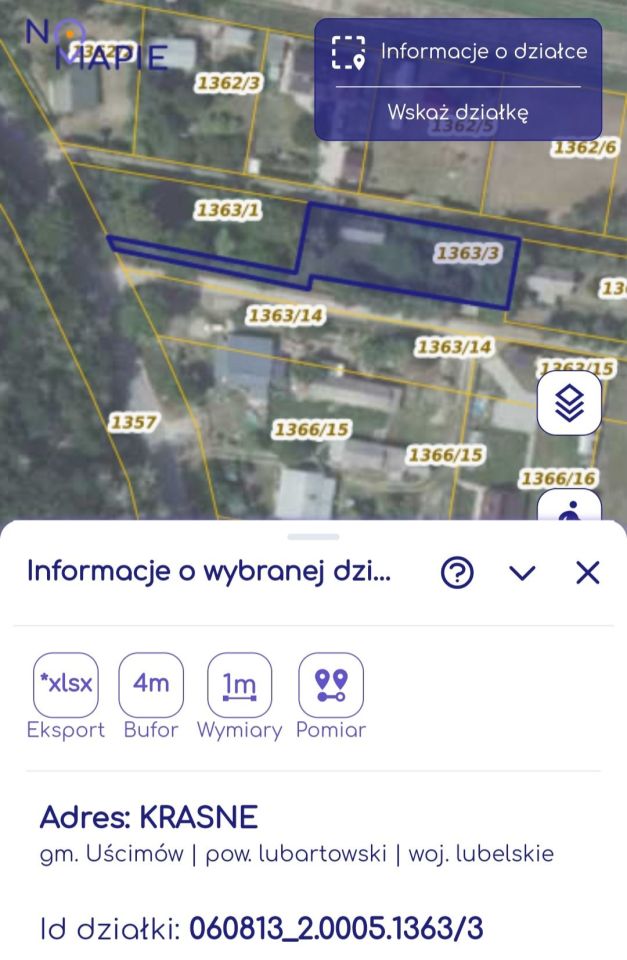 Działka budowlana Krasne Krzywe. Zdjęcie 3