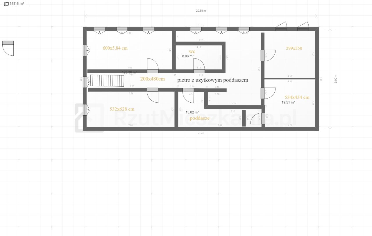 dworek, 9 pokoi Ostrowiec Świętokrzyski Centrum, ul. Adama Wardyńskiego. Zdjęcie 9