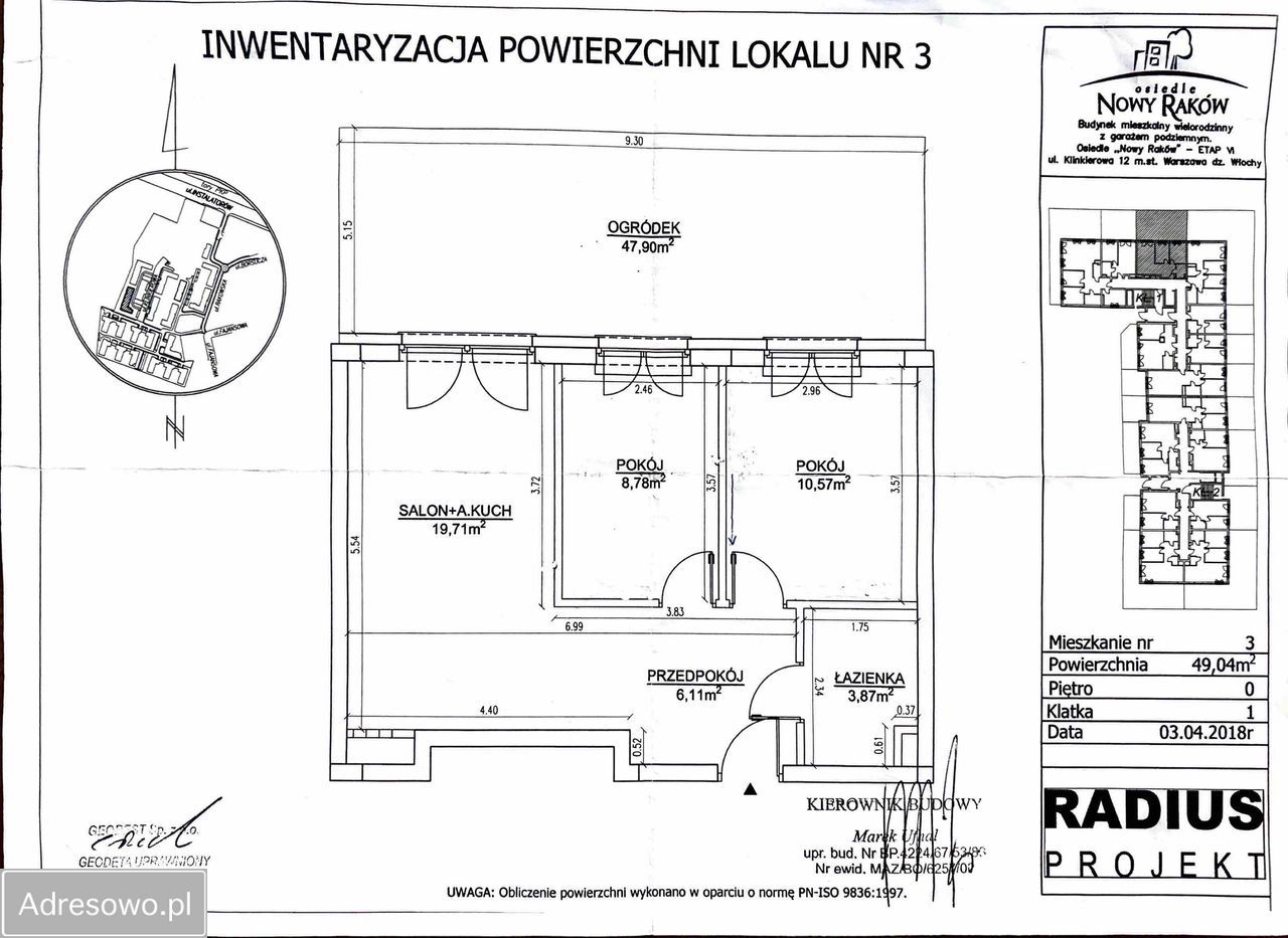 Mieszkanie 3-pokojowe Warszawa Raków, ul. Klinkierowa. Zdjęcie 12