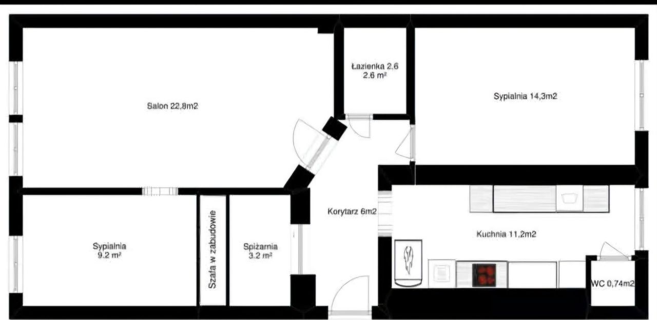 Mieszkanie 3-pokojowe Legnica Centrum. Zdjęcie 8