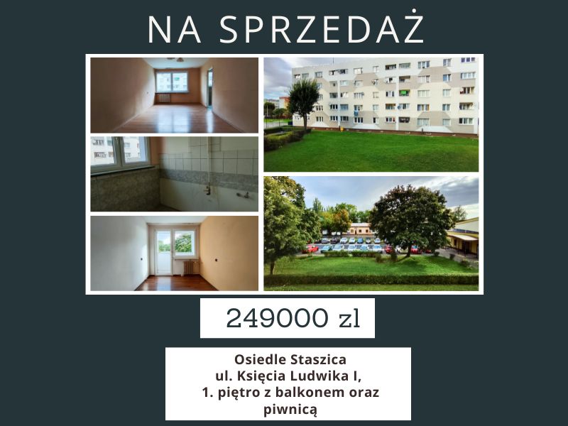 Mieszkanie 2-pokojowe Lubin Centrum, ul. Księcia Ludwika I