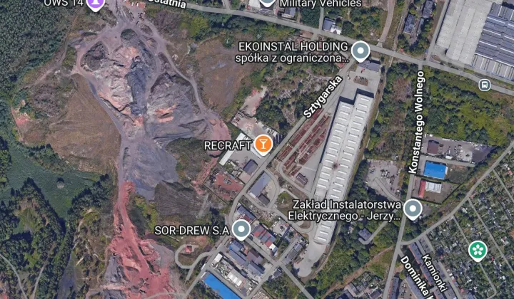 Działka inwestycyjna Świętochłowice Chropaczów, ul. Sztygarska