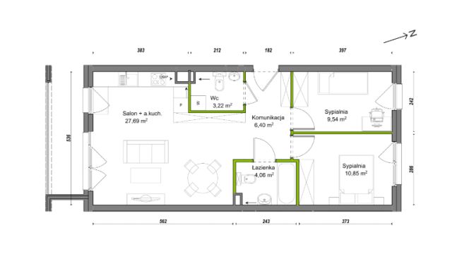 Mieszkanie 3-pokojowe Wrocław Ołtaszyn, ul. Orawska. Zdjęcie 8