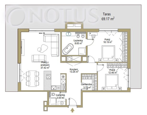 Mieszkanie 3-pokojowe Katowice, ul. Bartosza Głowackiego. Zdjęcie 6