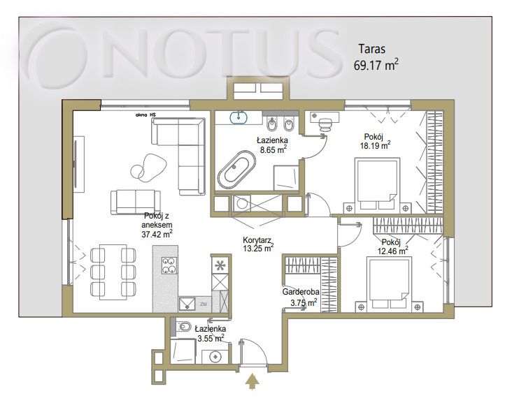 Mieszkanie 3-pokojowe Katowice, ul. Bartosza Głowackiego. Zdjęcie 6