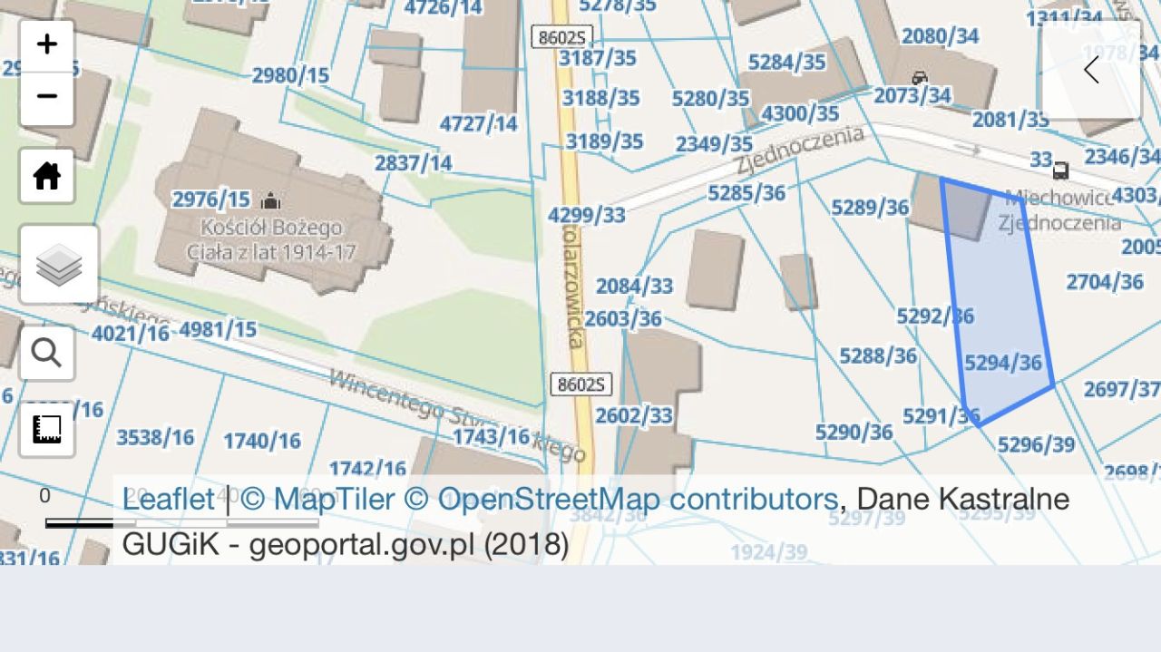 Działka budowlana Bytom Miechowice, ul. Zjednoczenia. Zdjęcie 2