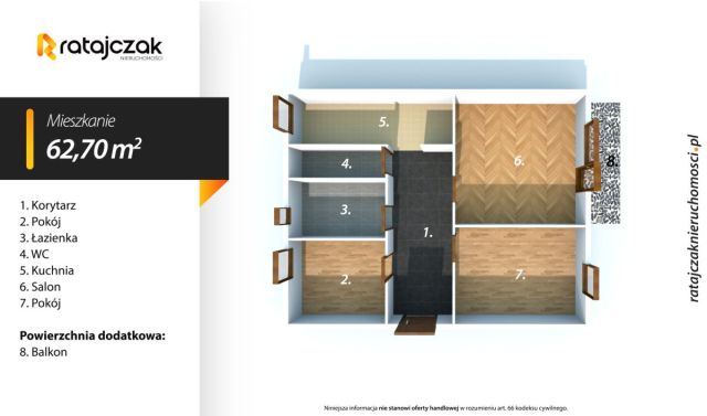 Mieszkanie 3-pokojowe Gdańsk Morena, ul. Krzysztofa Kolumba. Zdjęcie 19