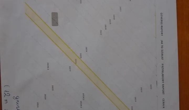Działka rolna Żywocice, Kozielska