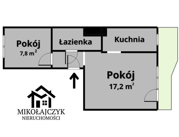 Mieszkanie 2-pokojowe Bartoszyce, ul. Chilmanowicza. Zdjęcie 10