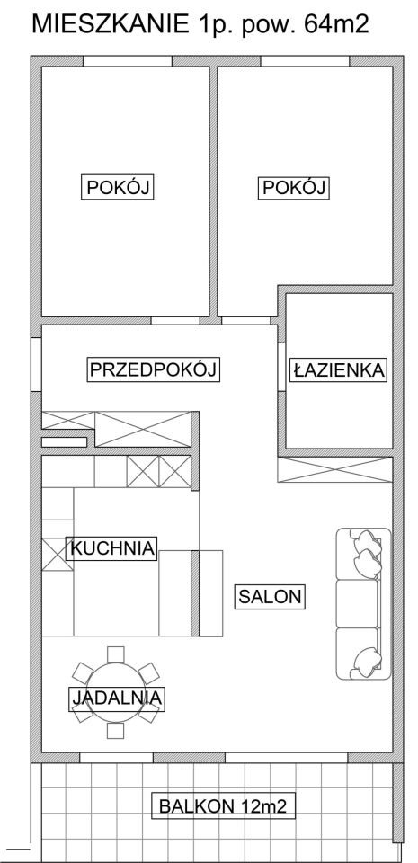 Mieszkanie 3-pokojowe Siedlce, ul. Partyzantów. Zdjęcie 5
