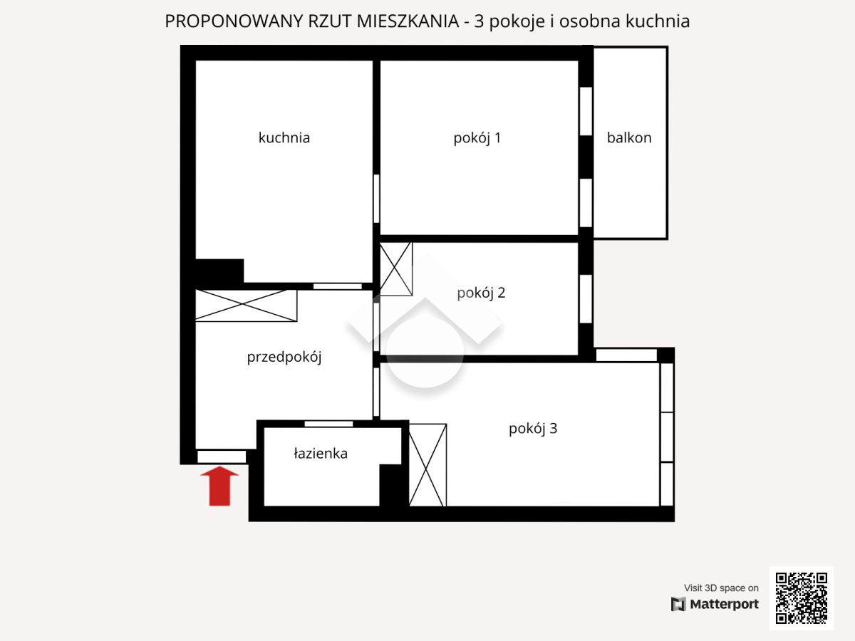 Mieszkanie 3-pokojowe Wrocław Swojczyce, ul. Kaszubska. Zdjęcie 19