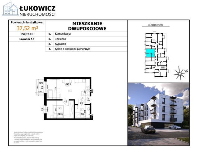 Mieszkanie 2-pokojowe Czechowice-Dziedzice, ul. Mazańcowicka. Zdjęcie 13