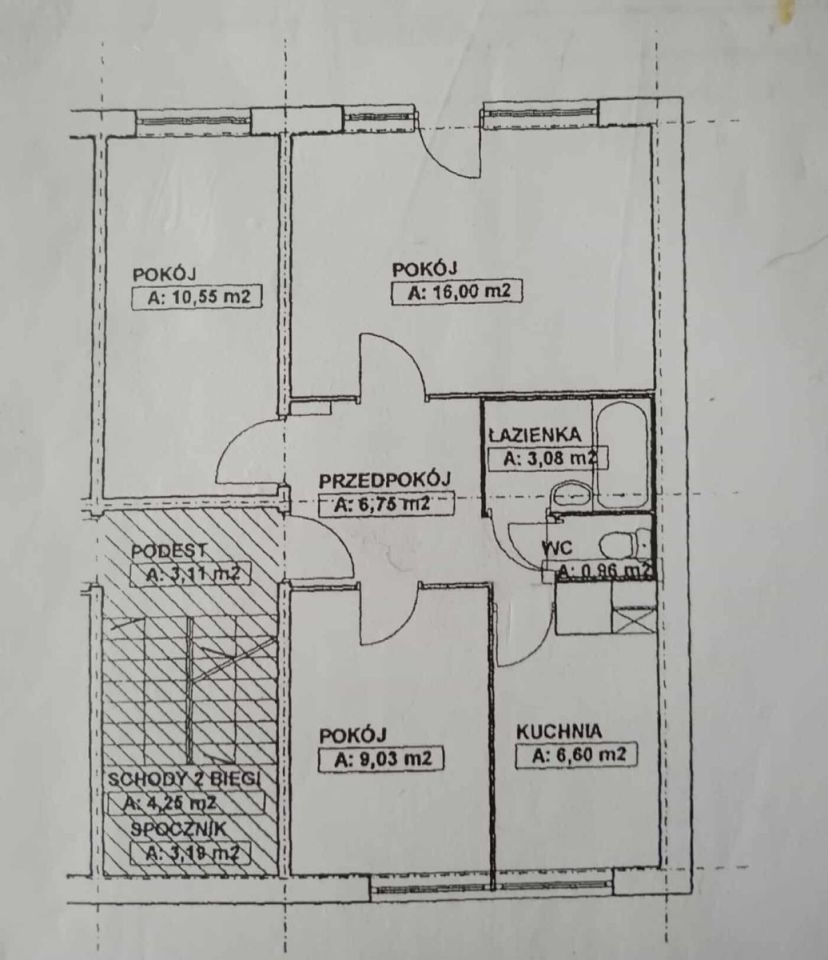 Mieszkanie 3-pokojowe Łódź Stare Polesie, ul. Przełajowa. Zdjęcie 12