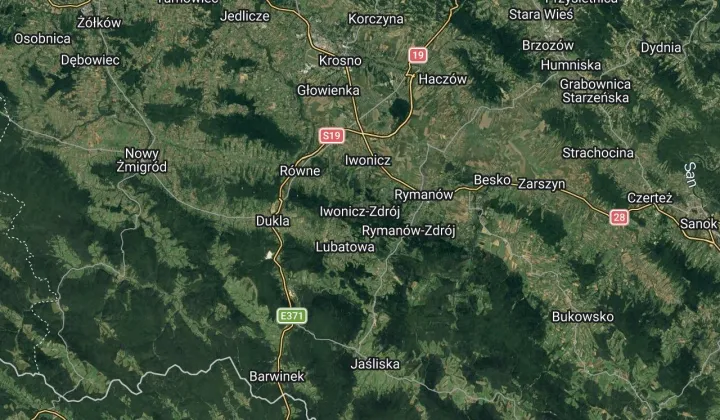 Działka leśna Iwonicz-Zdrój, BRAK