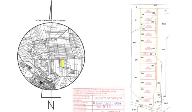 Działka budowlana Myszyniec Stary, ul. Spacerowa. Zdjęcie 1