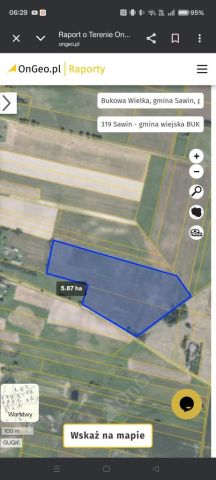 Działka rolna Bukowa Wielka. Zdjęcie 1