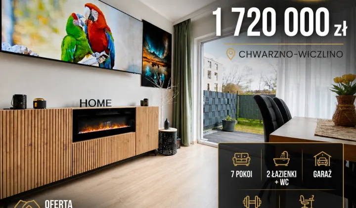 dom szeregowy, 7 pokoi Gdynia Chwarzno-Wiczlino, ul. Oleńki Billewiczówny