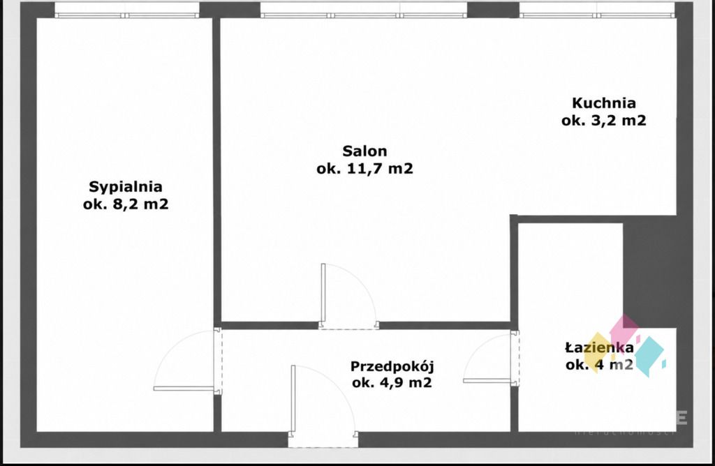 Mieszkanie 2-pokojowe Olsztyn, ul. Dworcowa. Zdjęcie 7
