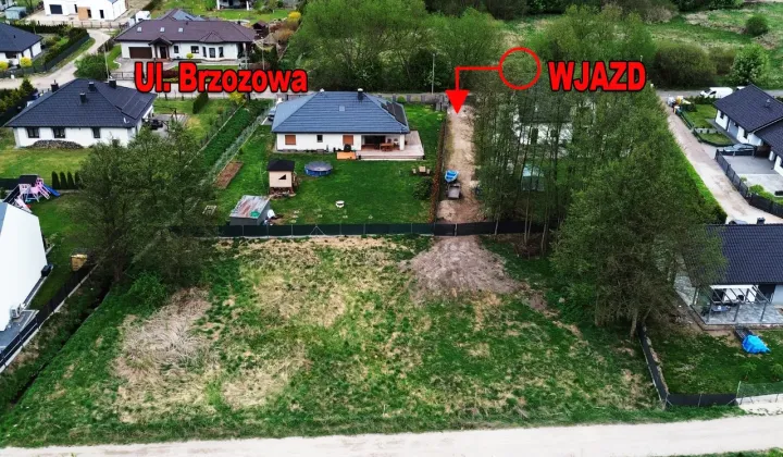 Działka budowlana Grudziądz Owczarki, ul. Brzozowa