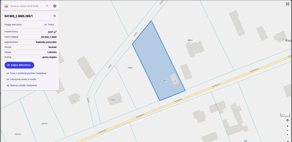 Działka budowlana Łubianka, ul. Zamkowa. Zdjęcie 3